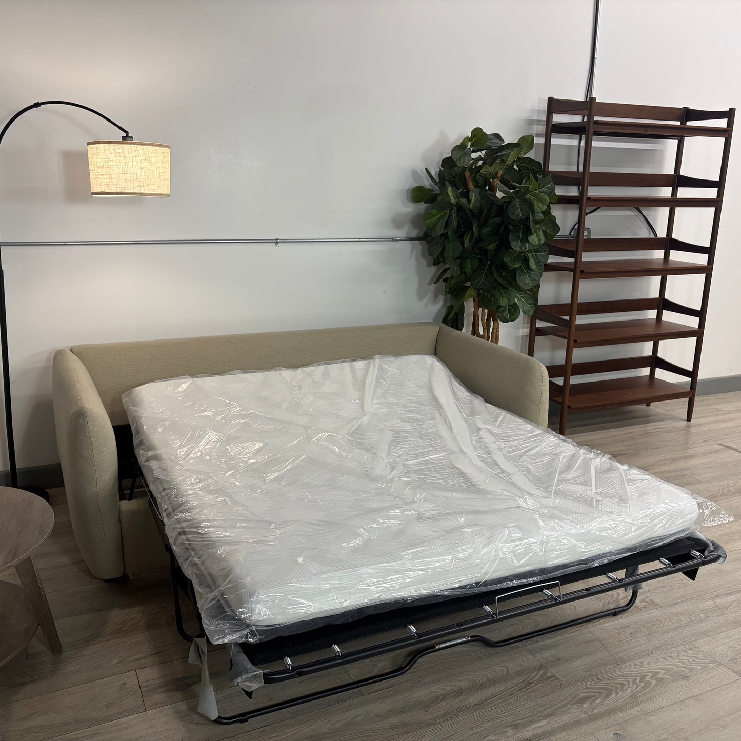Article Leigh 86" Reversible Storage Sofa Bed Sectional - Silver Taupe