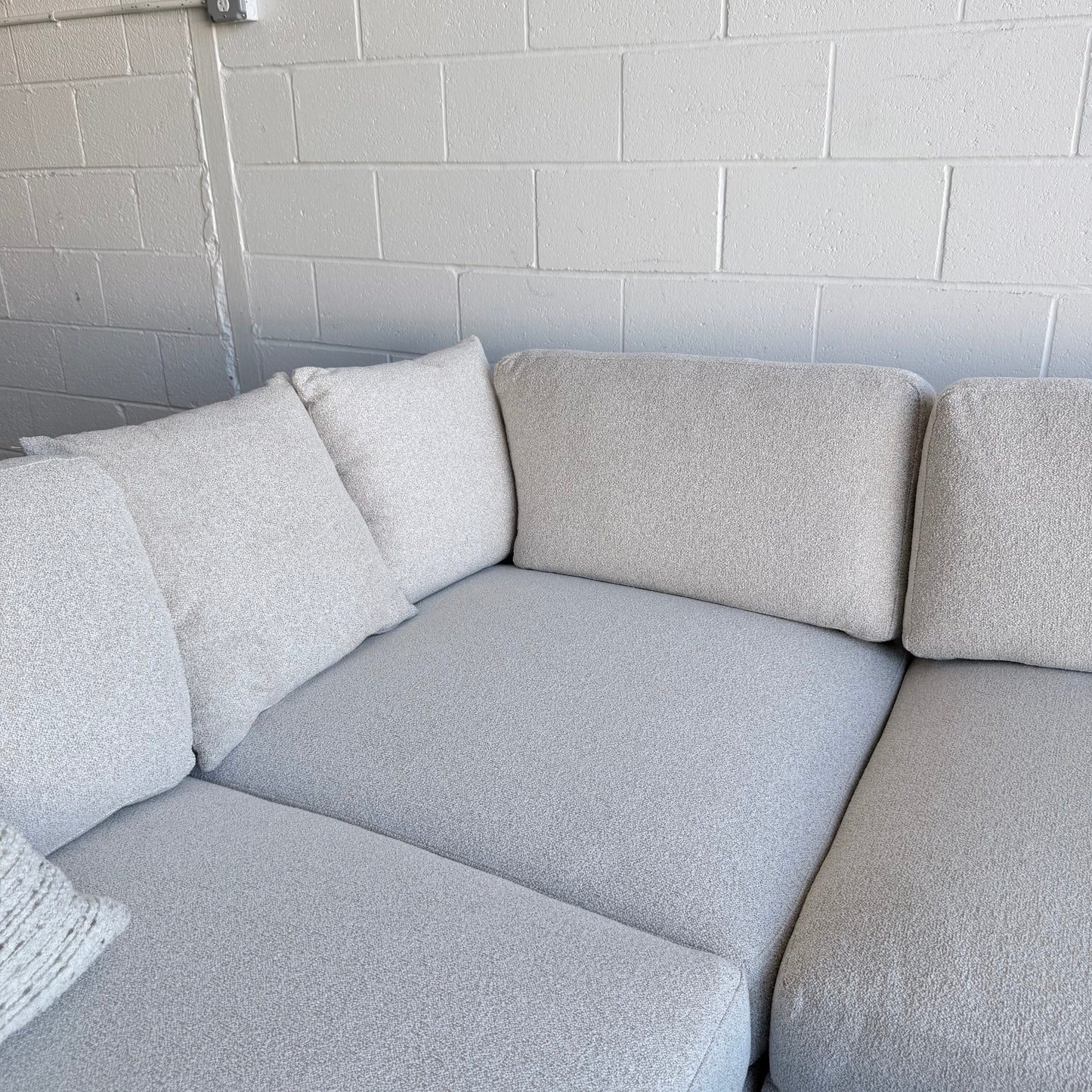 Andee Fabric Sectional with Ottoman