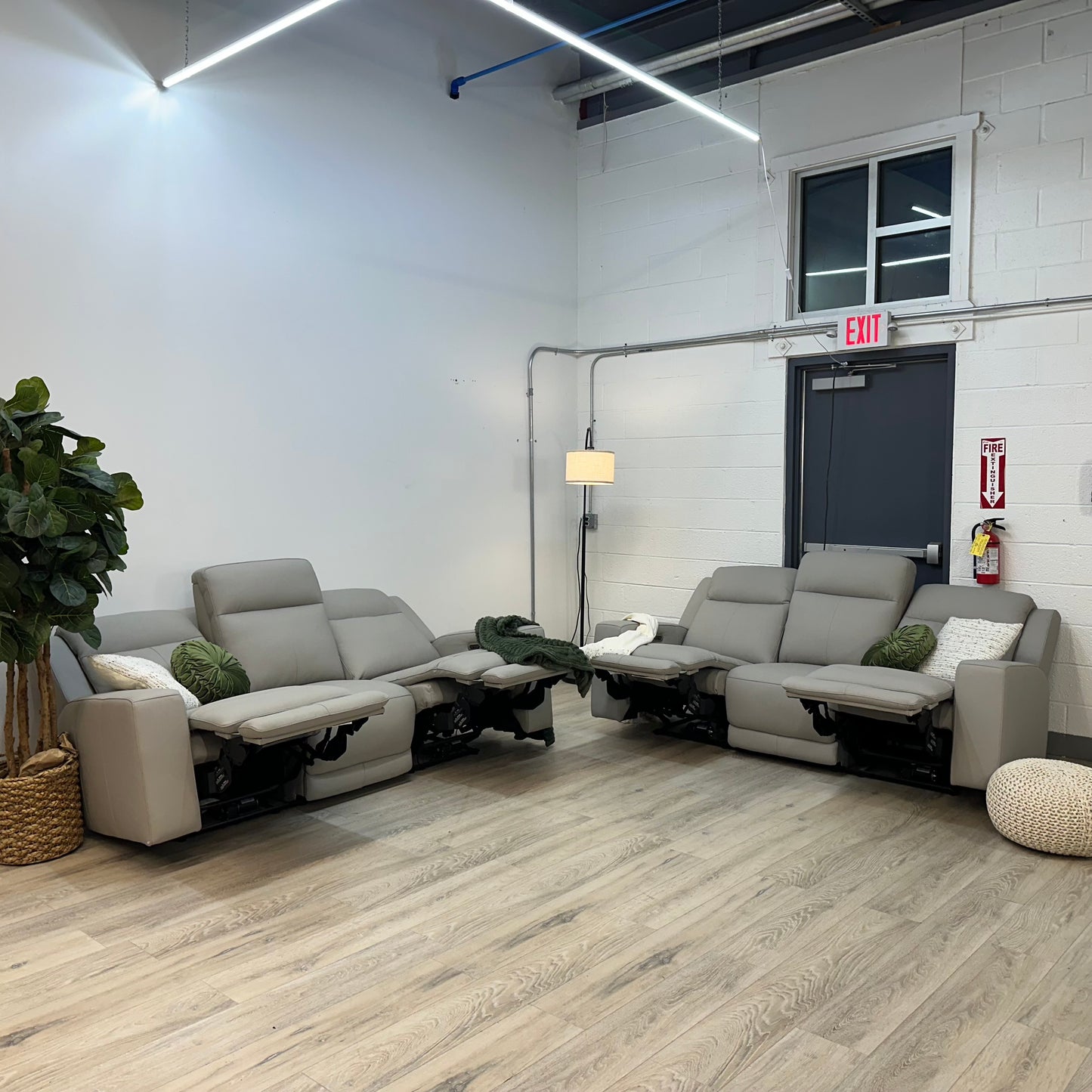 Wren Leather Power Reclining Sofa Set