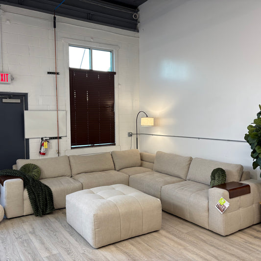 Paige 6-piece Modular Fabric Sectional