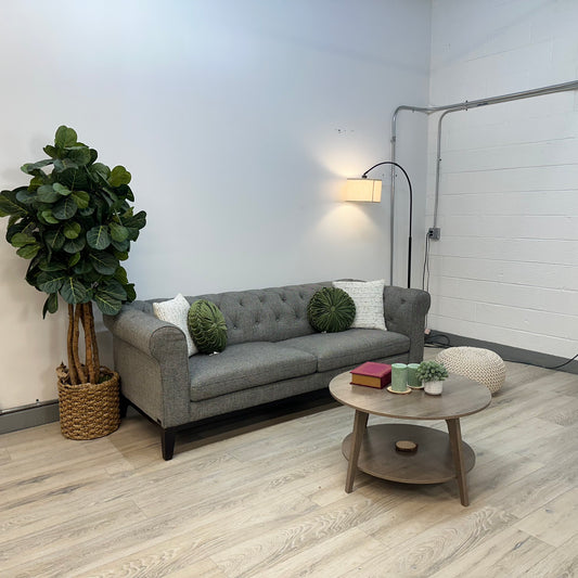 Cecelia Fabric Sofa Gray