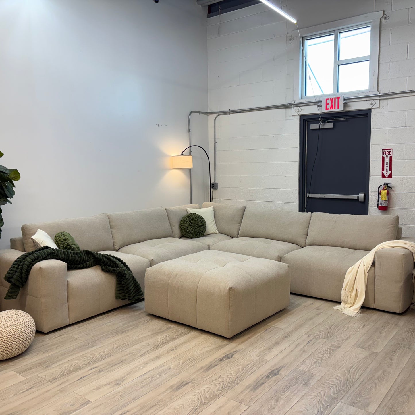 Paige 6-piece Modular Fabric Sectional