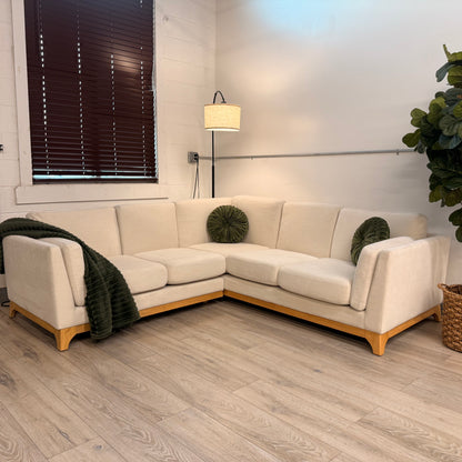 Article Ceni 88” Corner Sectional - Buckler Ivory