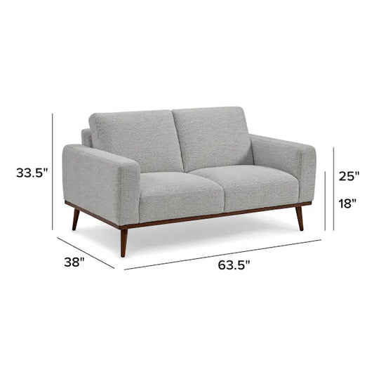 Article Rhett 63.5” Loveseat - Pepper Ivory