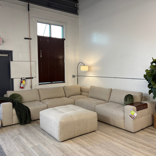 Paige 6-piece Modular Fabric Sectional