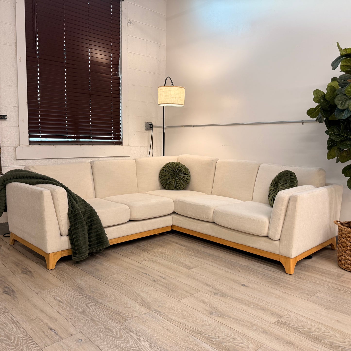 Article Ceni 88” Corner Sectional - Buckler Ivory