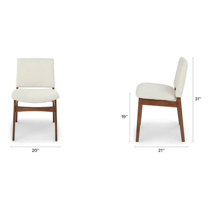 Article Nosh Dining Chair - Walnut And Chalk Article Gray & Heidi 43.5" Console Desk - Walnut