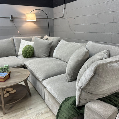 Sereen 6-piece Fabric Modular Sectional, Taupe