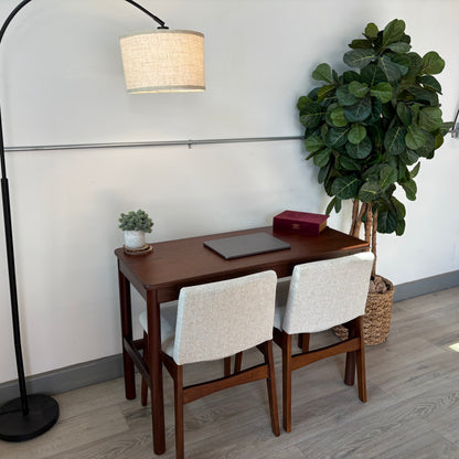 Article Nosh Dining Chair - Walnut And Chalk Article Gray & Heidi 43.5" Console Desk - Walnut