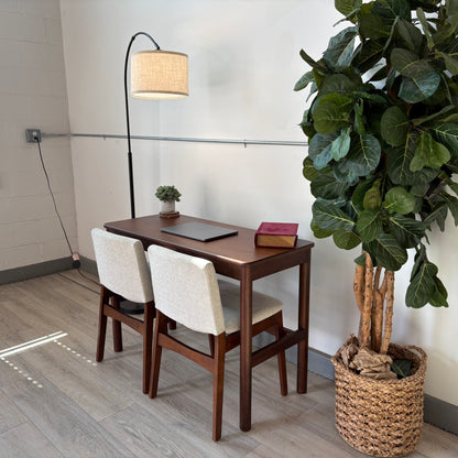 Article Nosh Dining Chair - Walnut And Chalk Article Gray & Heidi 43.5" Console Desk - Walnut