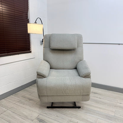 Flexsteel Zecliner Power Lift Sleep Recliner with Power Headrest and Lumbar - Light Gray