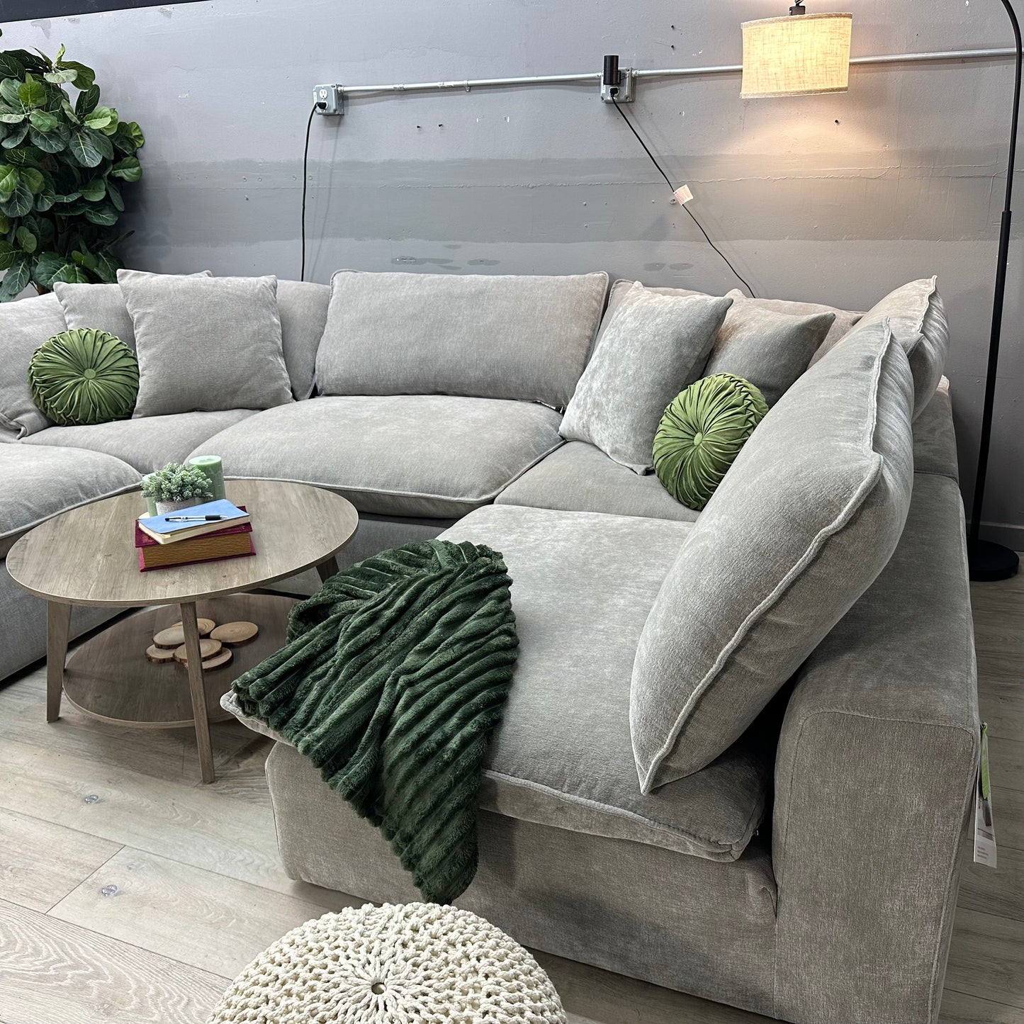 Sereen 5-piece Fabric Modular Sectional, Taupe