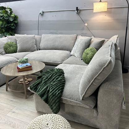 Sereen 5-piece Fabric Modular Sectional, Taupe