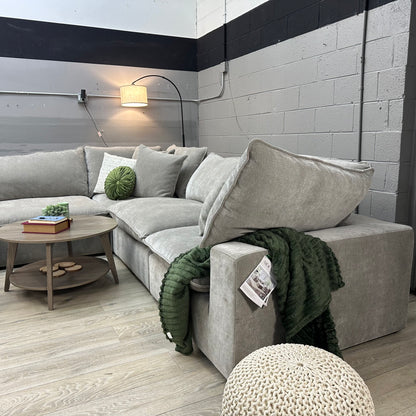 Sereen 6-piece Fabric Modular Sectional, Taupe