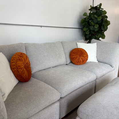 Thomasville Lowell 4-Piece Modular Sectional in Light Grey