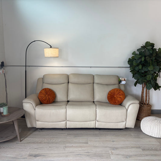 Sanders Leather Power Reclining Sofa with Power Headrests