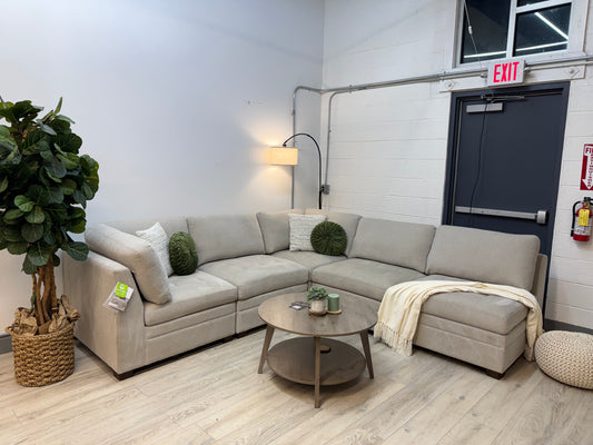 Thomasville Tisdale Modular Sectional 5-piece Taupe with Storage