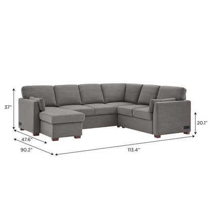 Coddle Luke Sleeper Sectional with Reversible Chaise and Storage