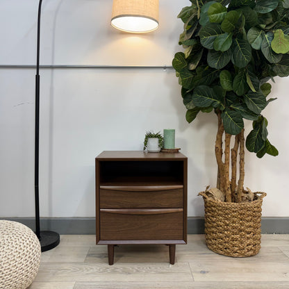 Article Lenia 2-Drawer Nightstand - Walnut
