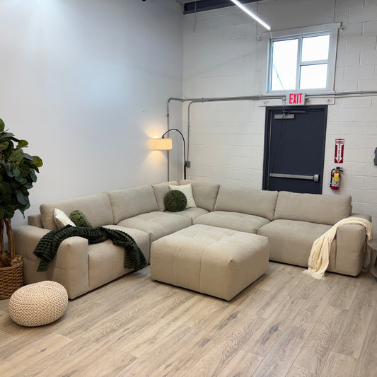 Paige 6-piece Modular Fabric Sectional