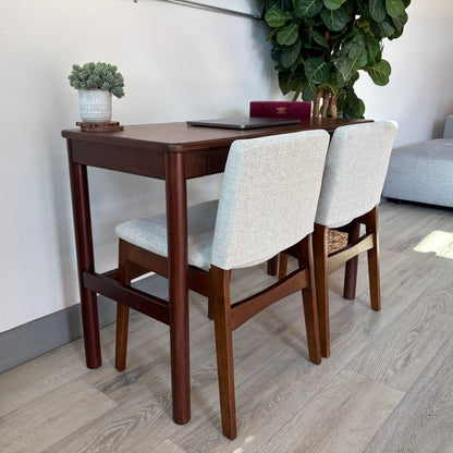 Article Nosh Dining Chair - Walnut And Chalk Article Gray & Heidi 43.5" Console Desk - Walnut