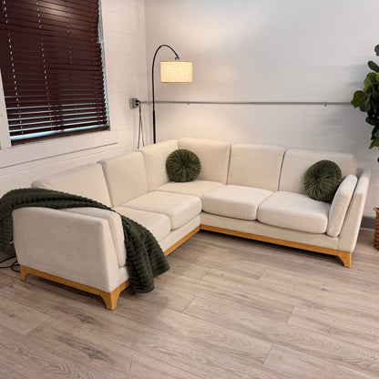Article Ceni 88” Corner Sectional - Buckler Ivory
