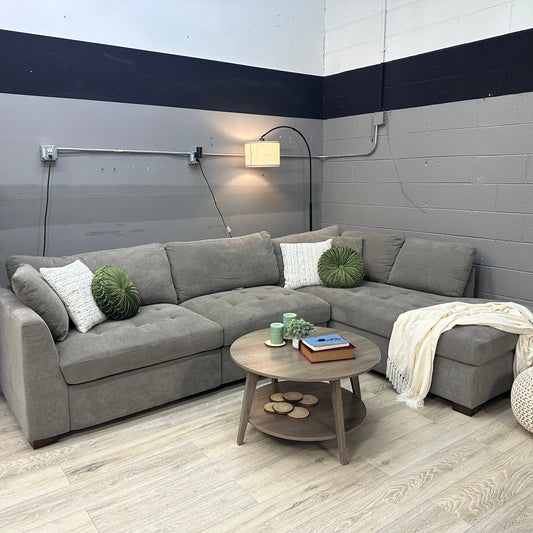 Thomasville Miles Fabric Sectional with Power Footrest