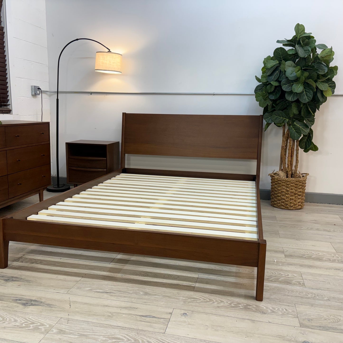 Article Cooper Queen Low Profile Bed - Walnut