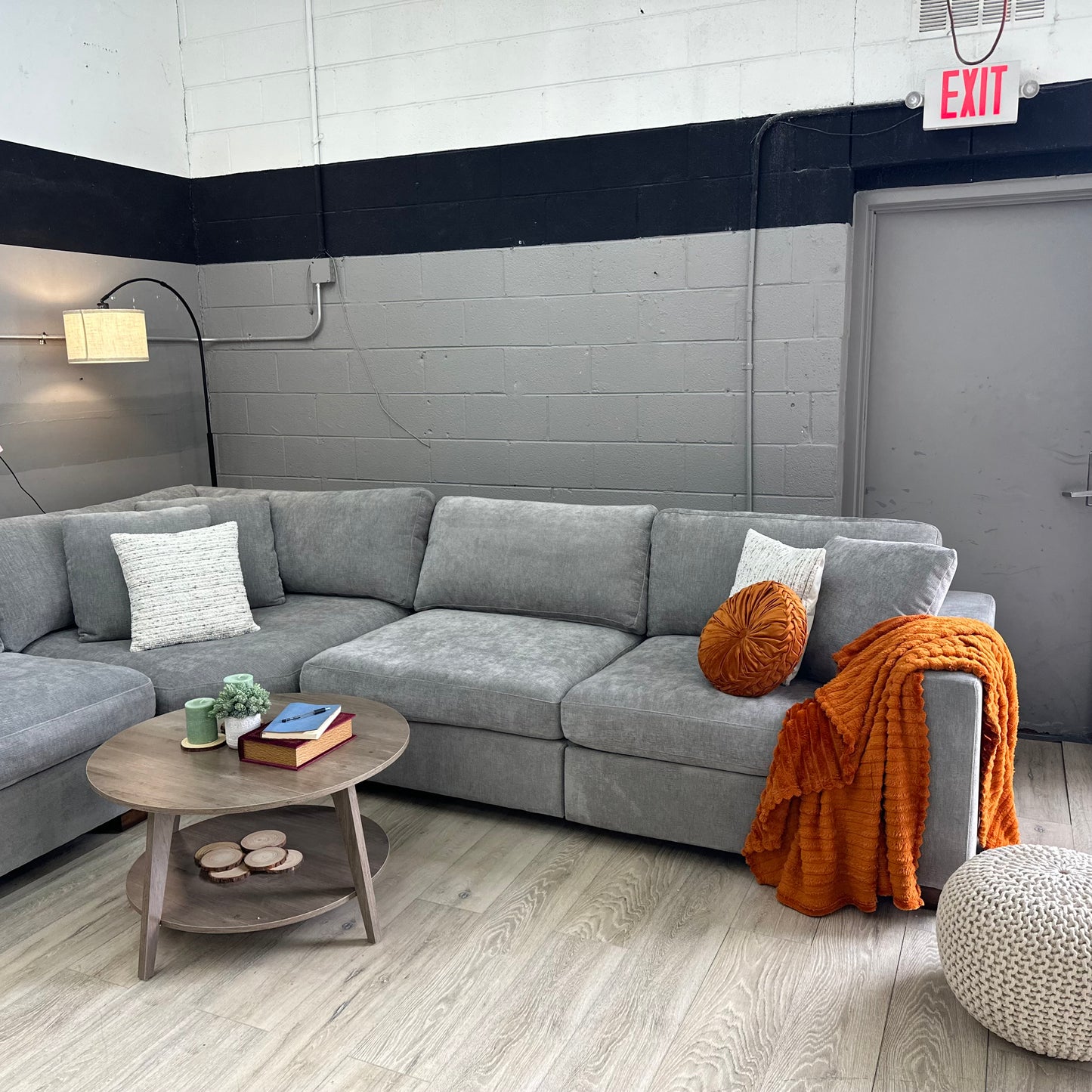 Henredon Selene 3-piece Sectional with Power Footrest