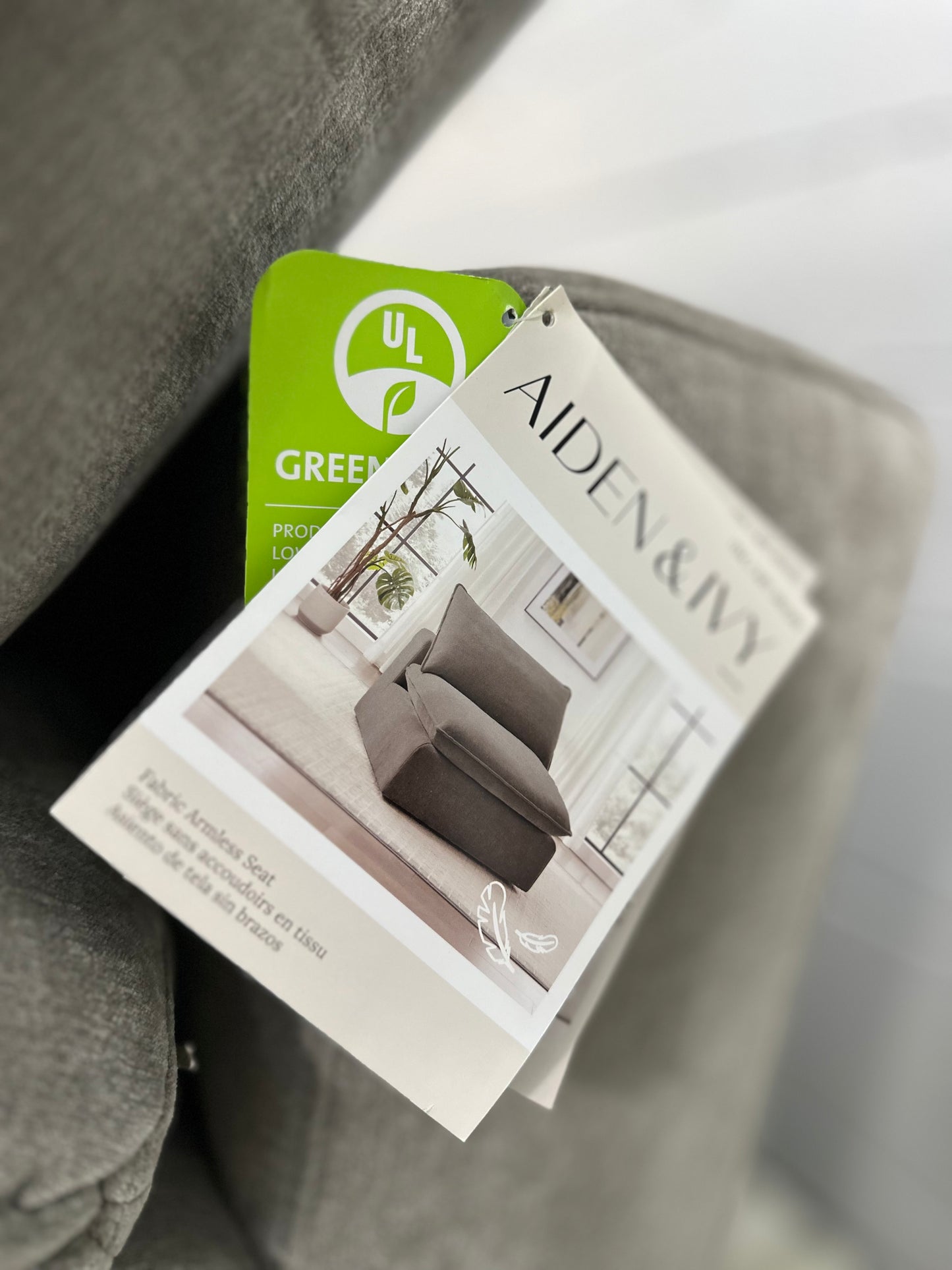 Sereen 5-piece Fabric Modular Sectional, Taupe