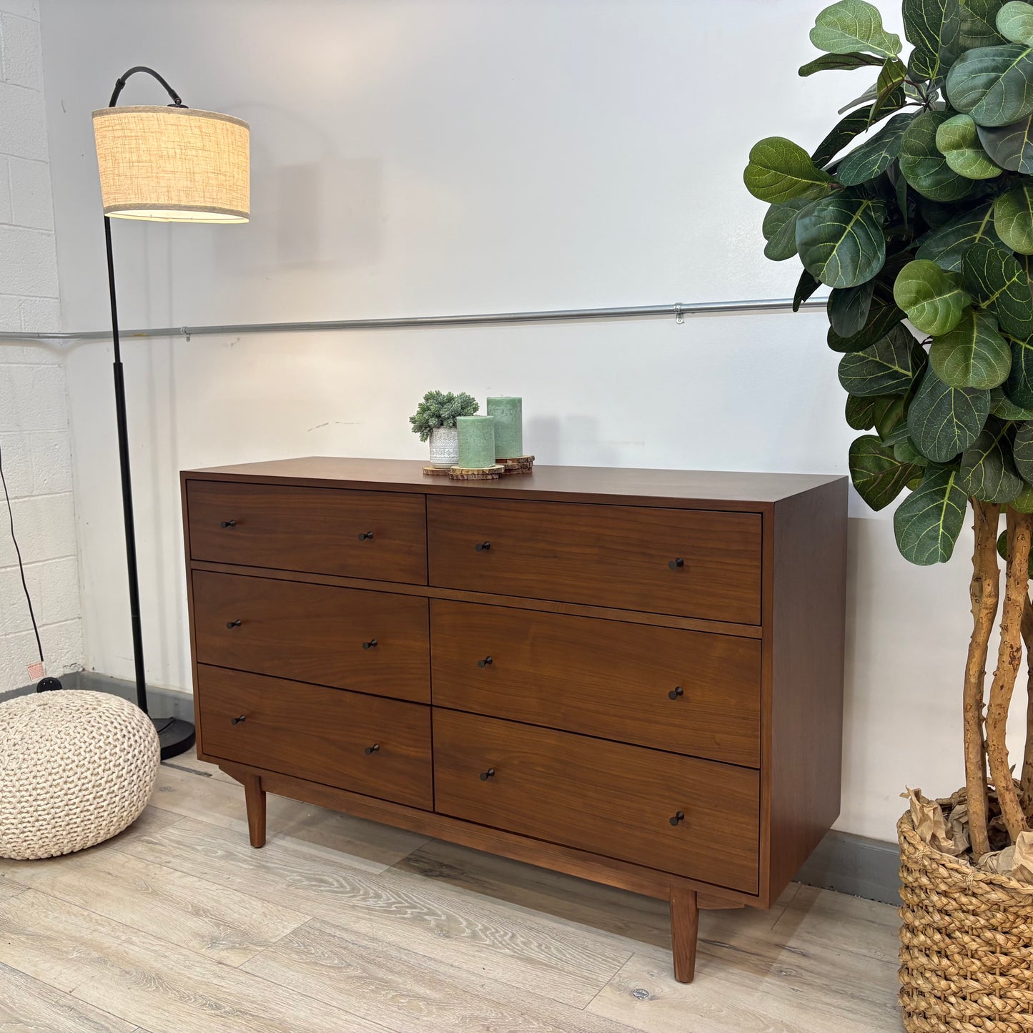 Article Cooper 6-Drawer Double Dresser - Walnut