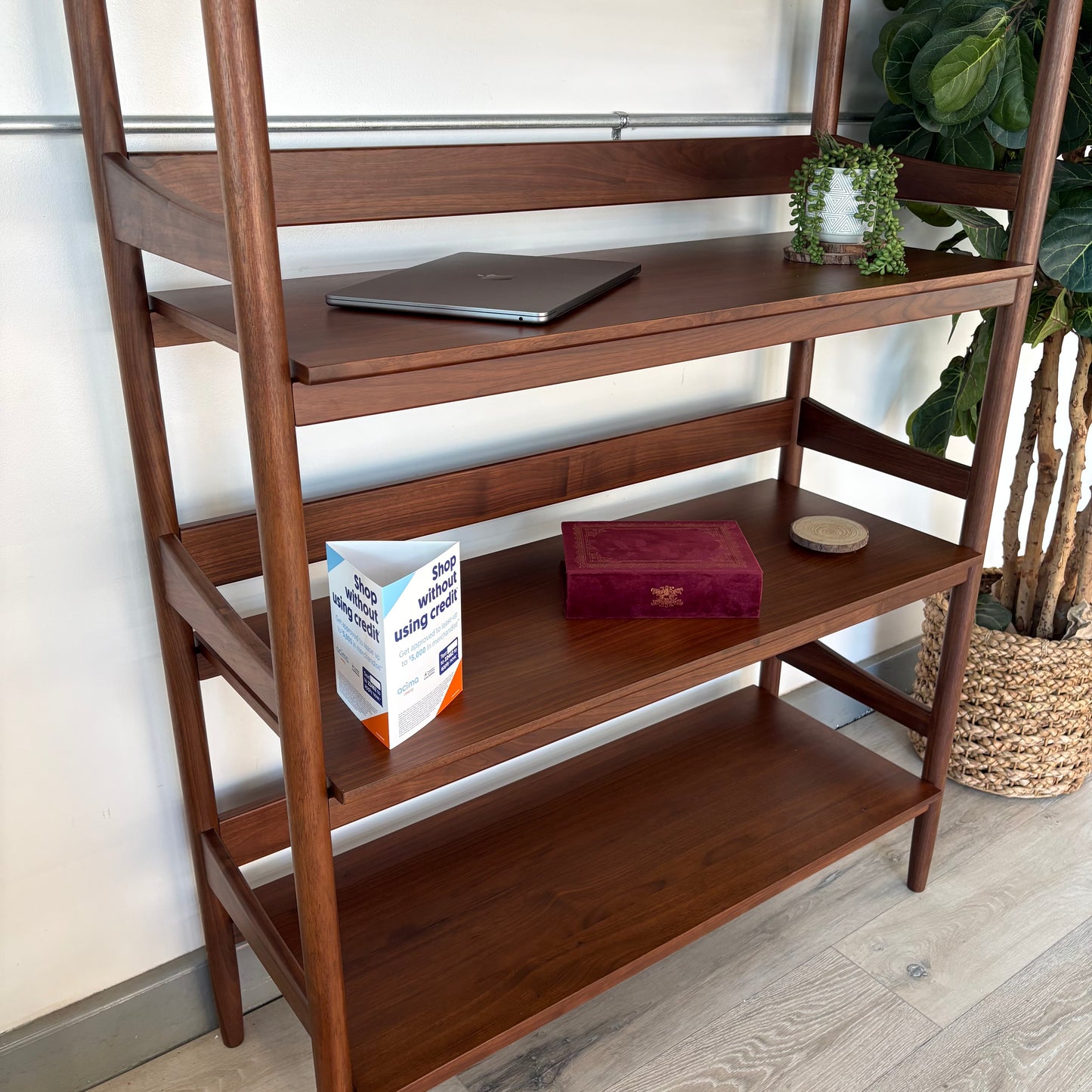 Article Cotu 43" Bookcase - Walnut