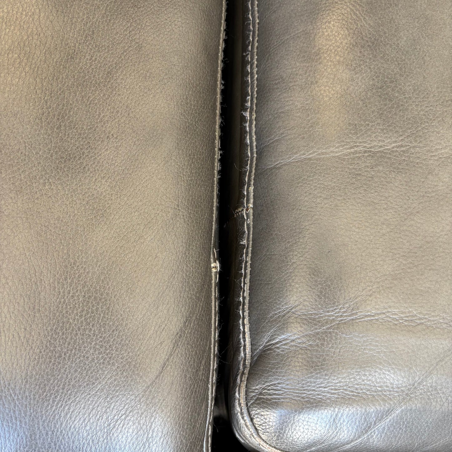 Rizzo Heights Leather Power Reclining Sectional with Power Headrests - Dark Gray