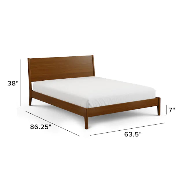 Article Cooper Queen Low Profile Bed - Walnut