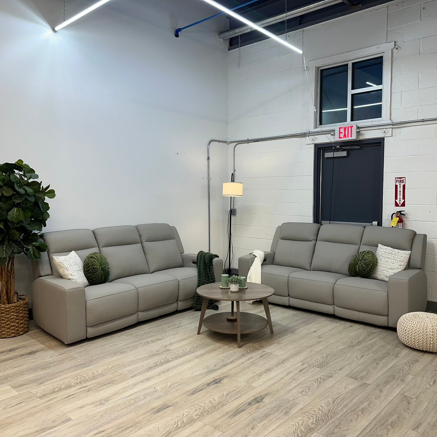 Wren Leather Power Reclining Sofa Set