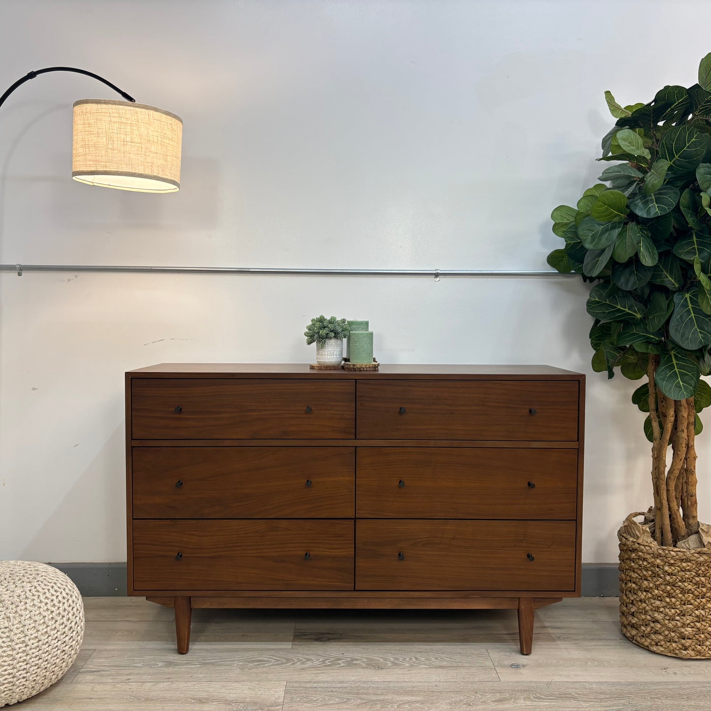 Article Cooper 6-Drawer Double Dresser - Walnut