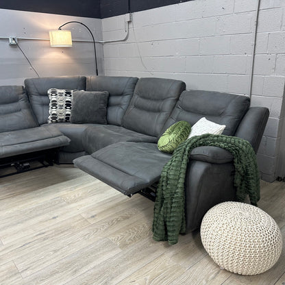 Kelsee Fabric Power Reclining Sectional with Power Headrests