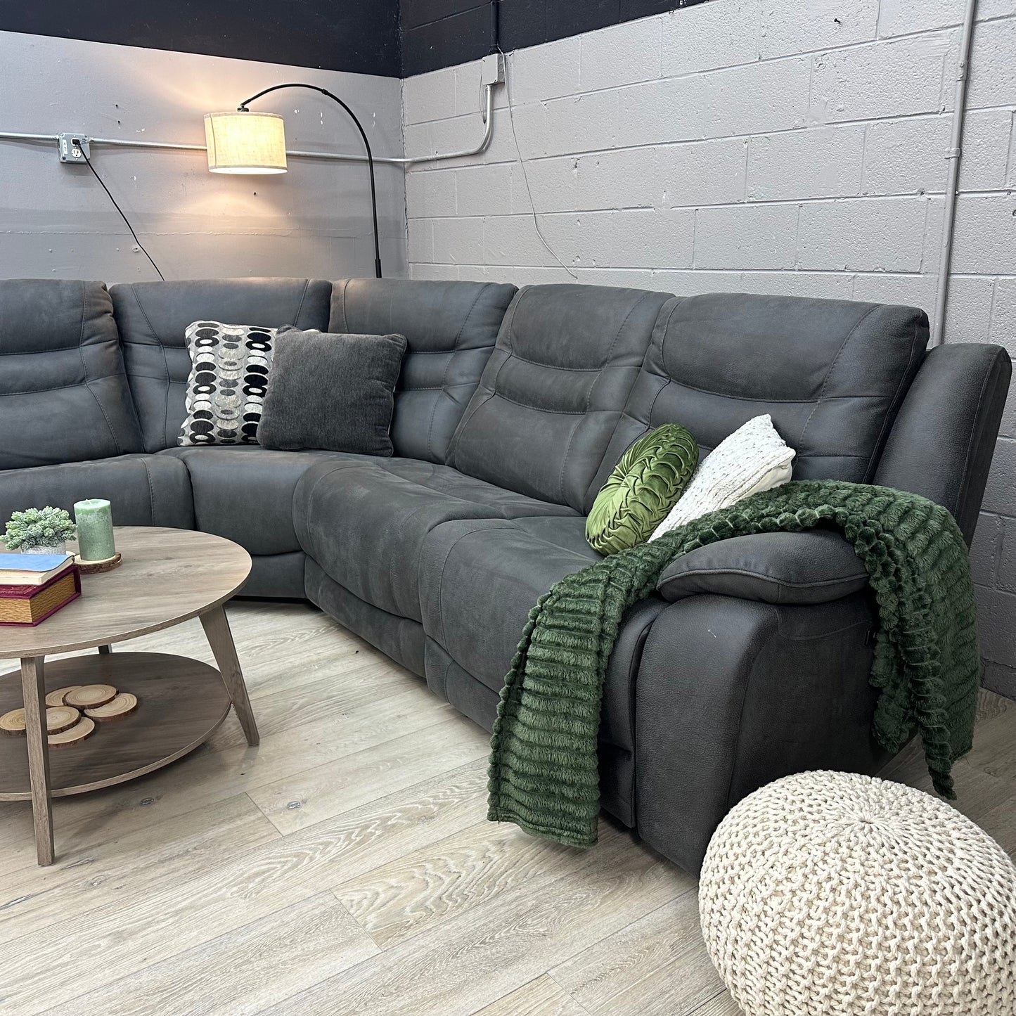 Kelsee Fabric Power Reclining Sectional with Power Headrests