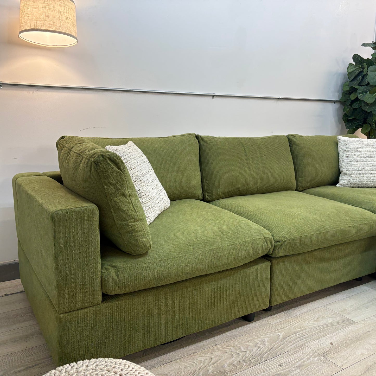 My Comfy Couches - 4 Piece Olive Green Set