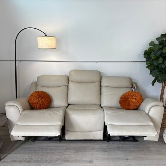 Sanders Leather Power Reclining Sofa with Power Headrests