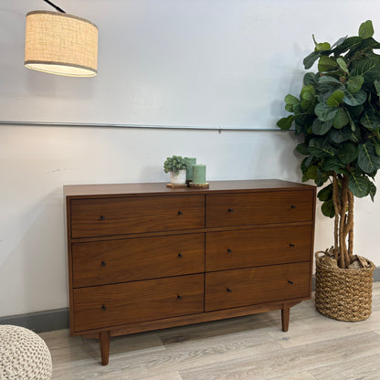 Article Cooper 6-Drawer Double Dresser - Walnut