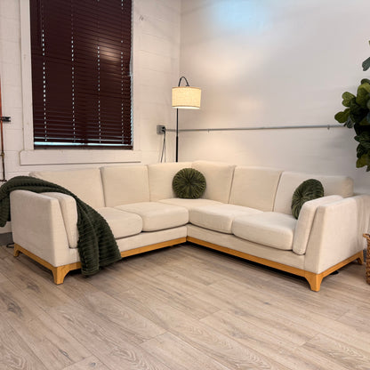 Article Ceni 88” Corner Sectional - Buckler Ivory