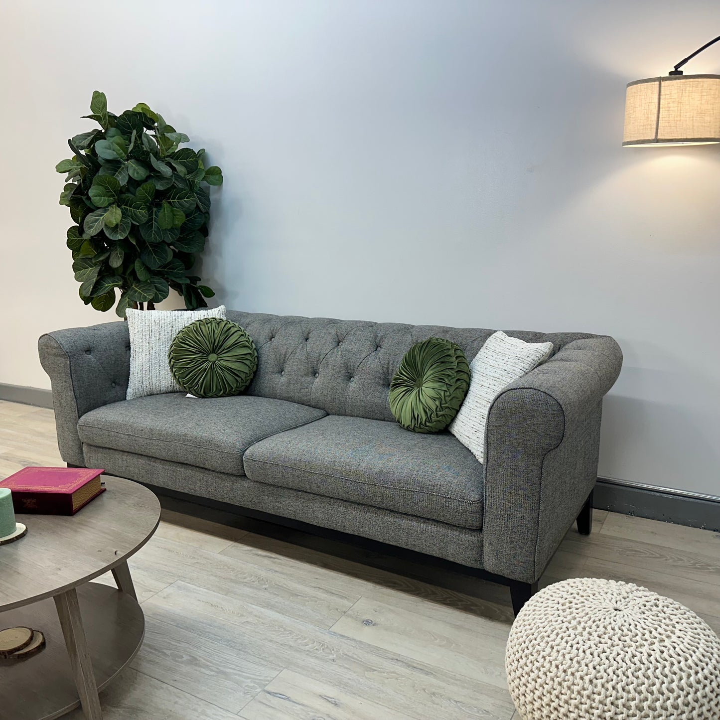 Cecelia Fabric Sofa Gray