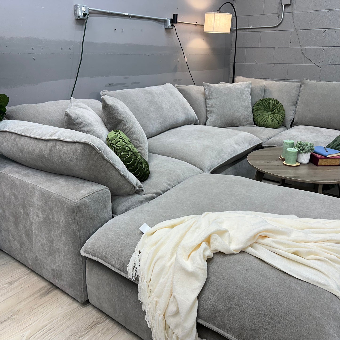 Sereen 5-piece Fabric Modular Sectional, Taupe