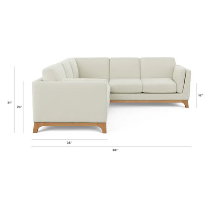 Article Ceni 88” Corner Sectional - Buckler Ivory